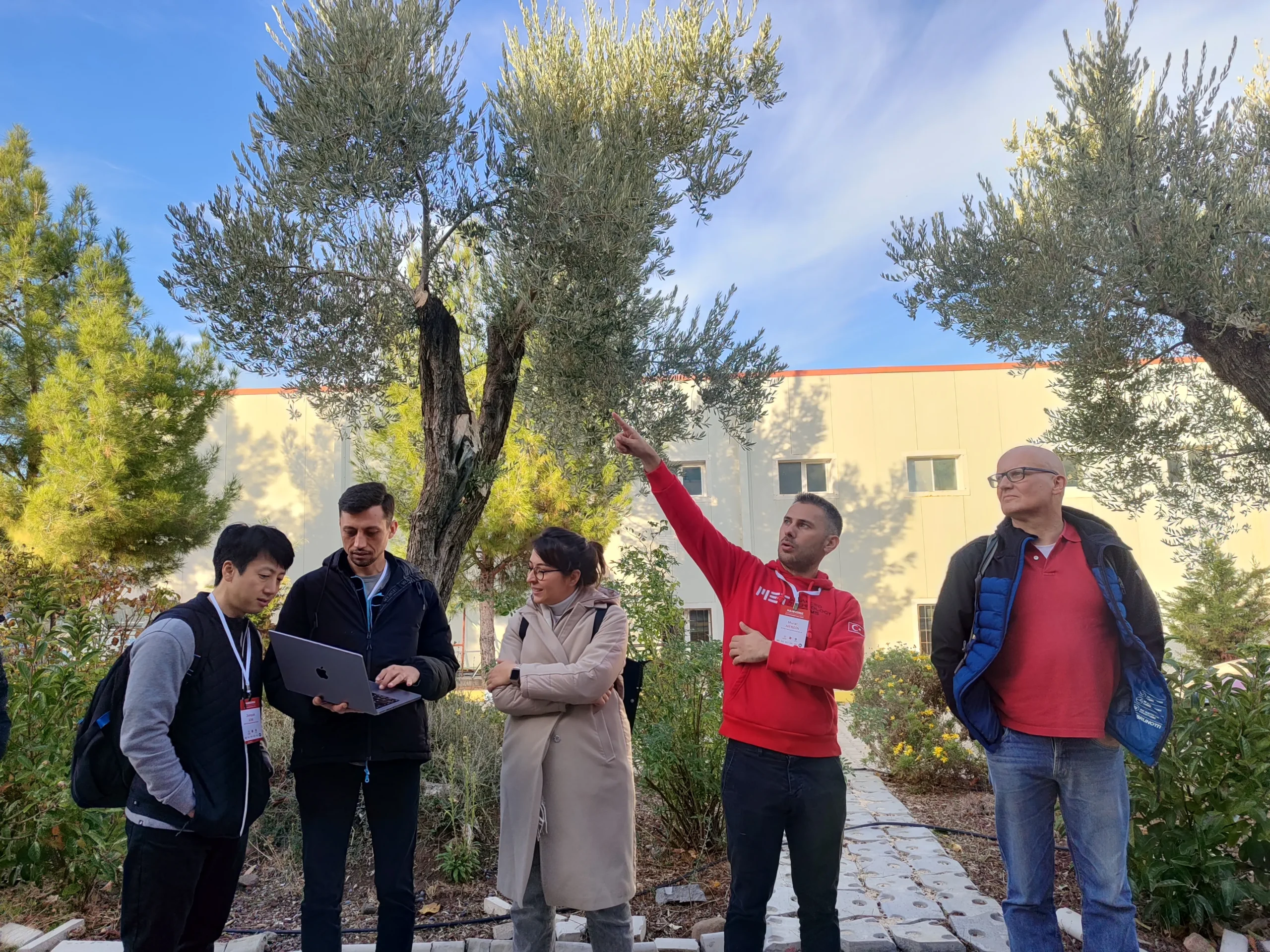 Drone Test and Factory Tour at MET. Drone test being conducted at MET factory.