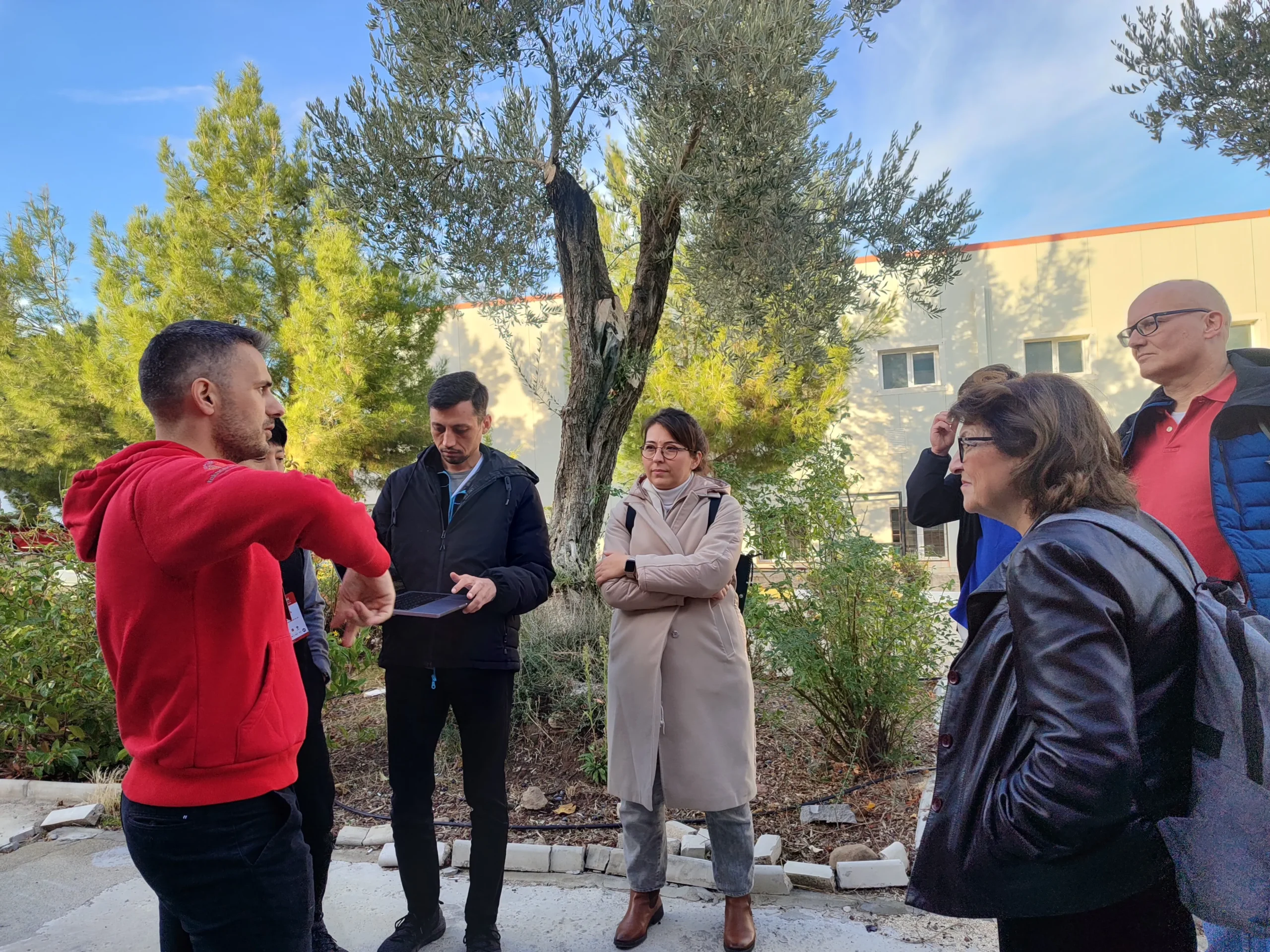 Drone test being conducted at MET factory