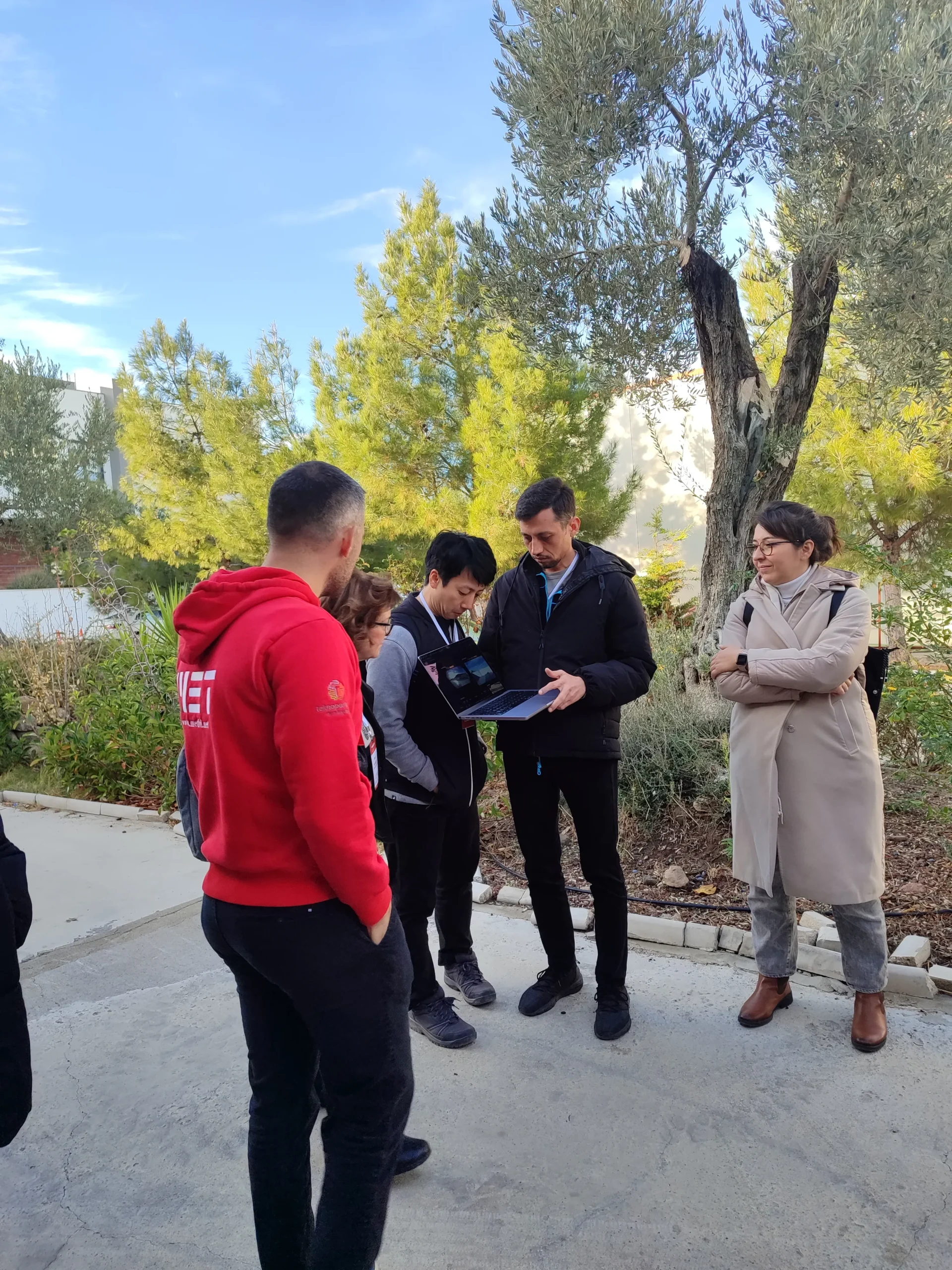 Drone test being conducted at MET factory.
