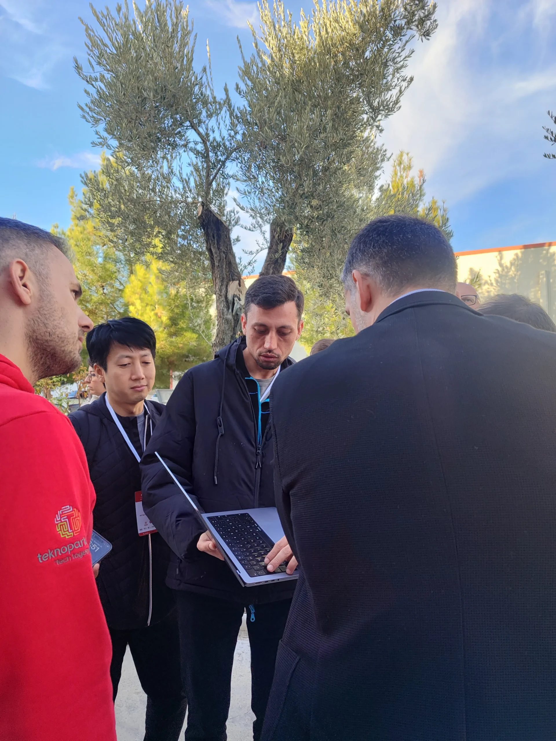 Drone test being conducted at MET factory.